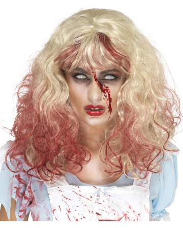 Blutige Zombie Alice Perücke 