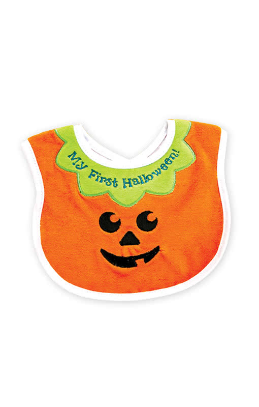 Baby Bib My First Halloween A Cute Little Pumpkin Face Bib for Babies