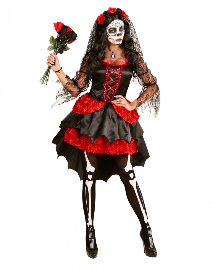 Dia de los Muertos Bride Costume for Halloween | Horror-Shop.com