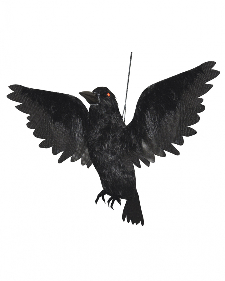 Wing Flapping Raven Halloween Animatronic order | Horror-Shop.com