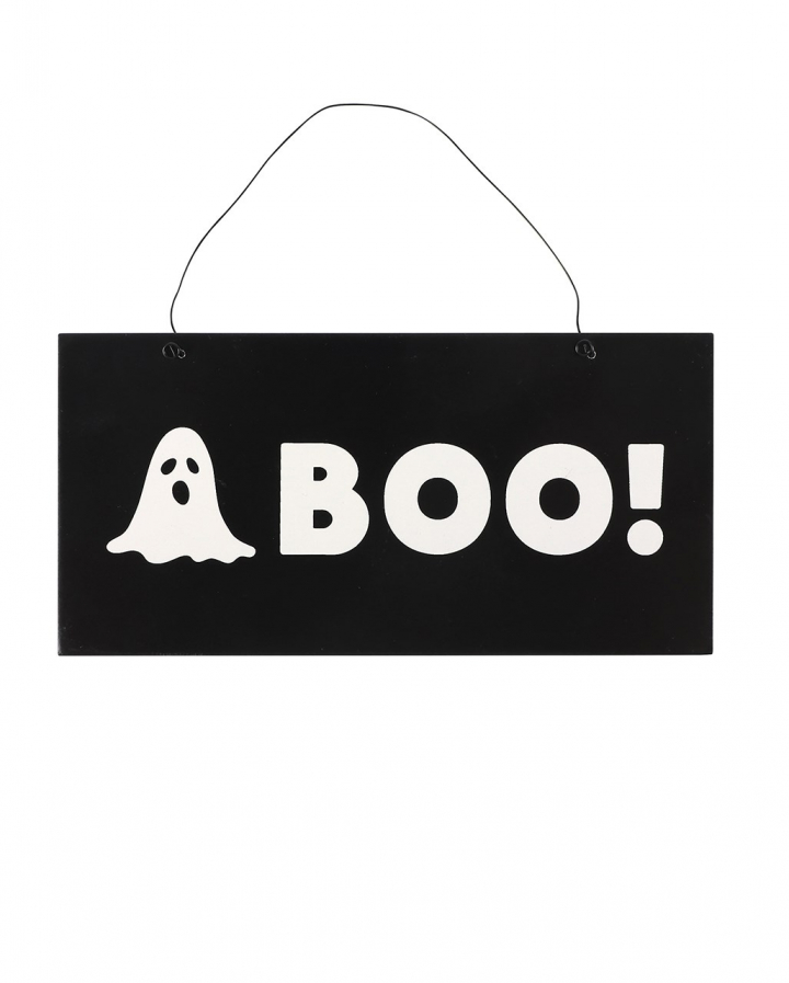 BOO Ghost Halloween Hanging Sign buy for 🎃 | Horror-Shop.com