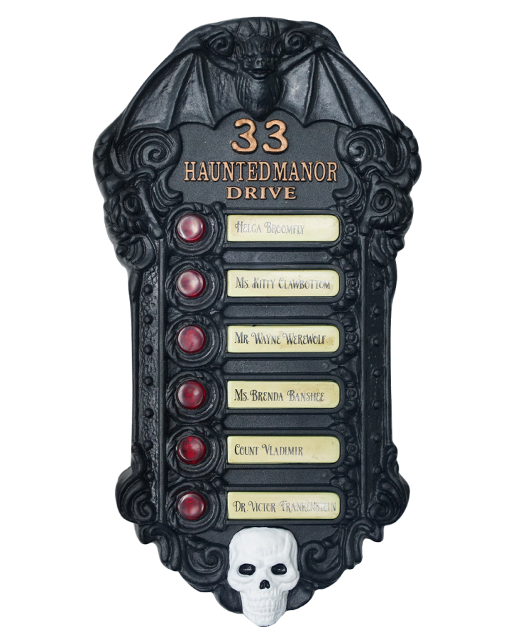 Halloween Türklingel Mit Sound & Licht - Gruselige Spinne Dekoration Mit Batterie