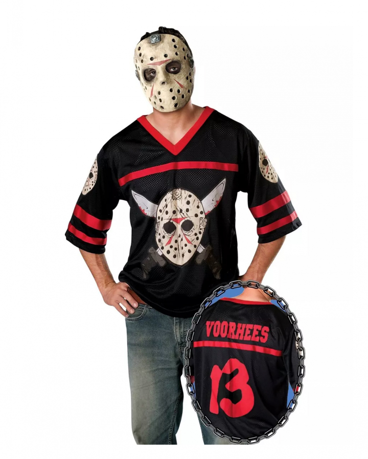 Kids Jason Voorhees Costume Halloween Friday Hockey Mask Shirt