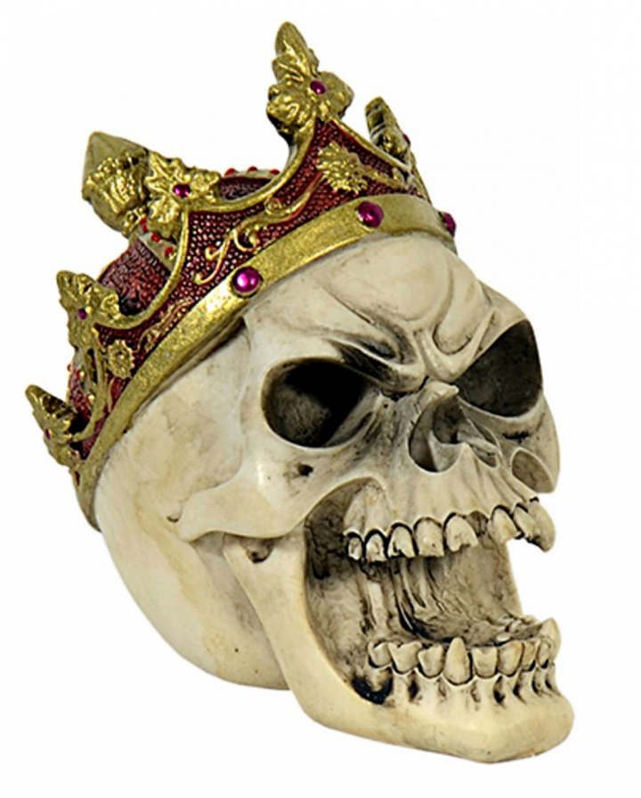 Skull With Crown for Halloween | Horror-Shop.com