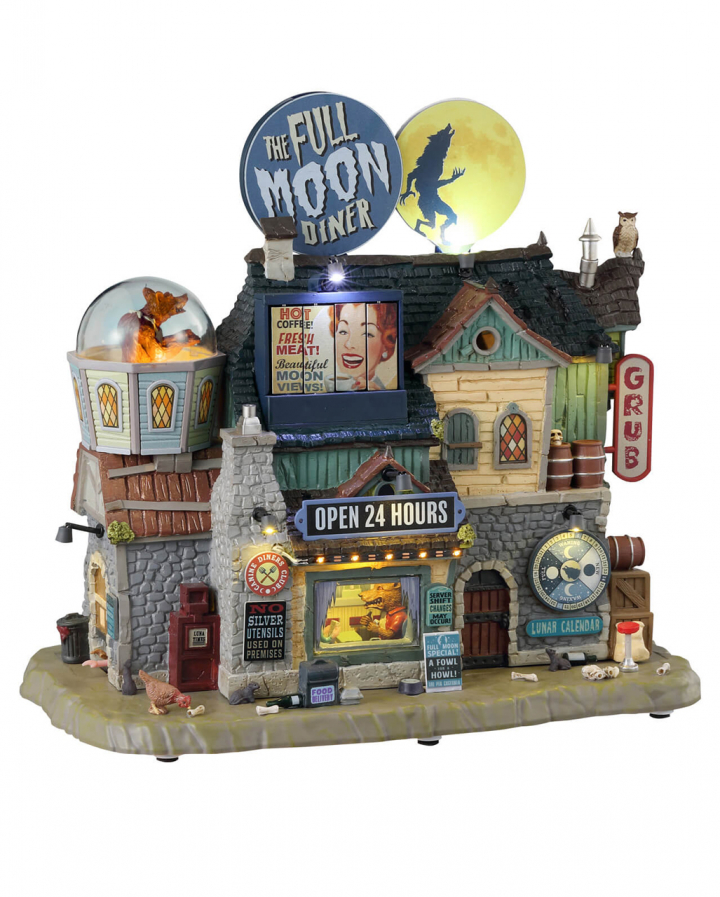 Lemax Spooky Town - The Full Moon Diner for your creepy village ...