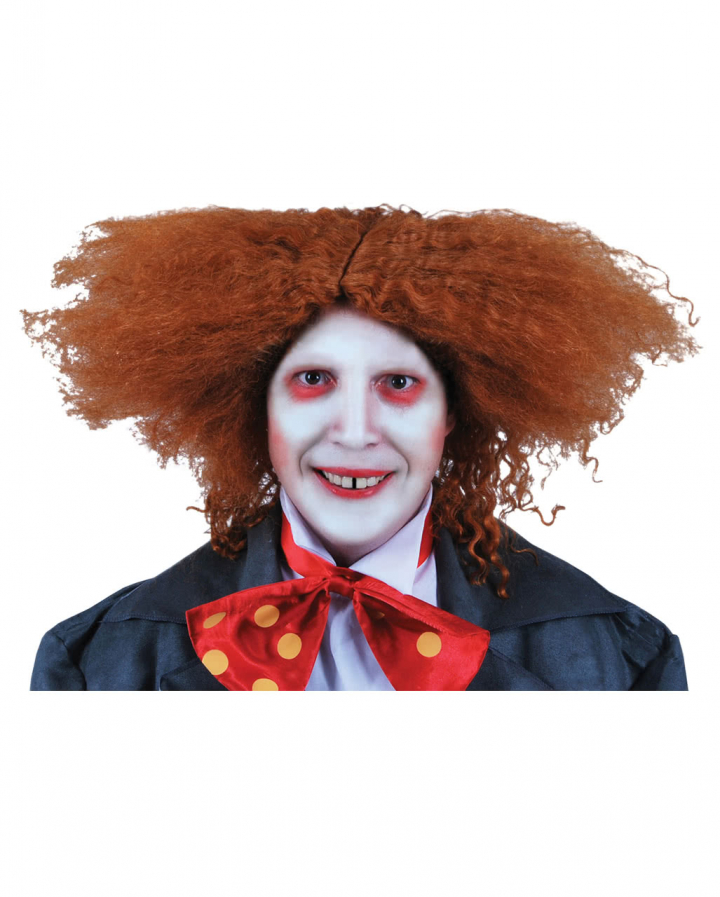 Horror-Shop Hutmacher Perücke Orange-rot – Verrückte Frisur Für Alice Im Wunderland Cosplay