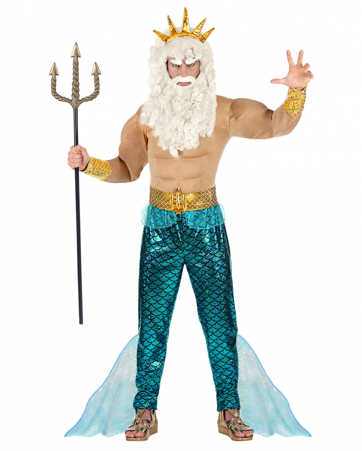Poseidon Muscle Costume for carnival & fancy dress | Horror-Shop.com