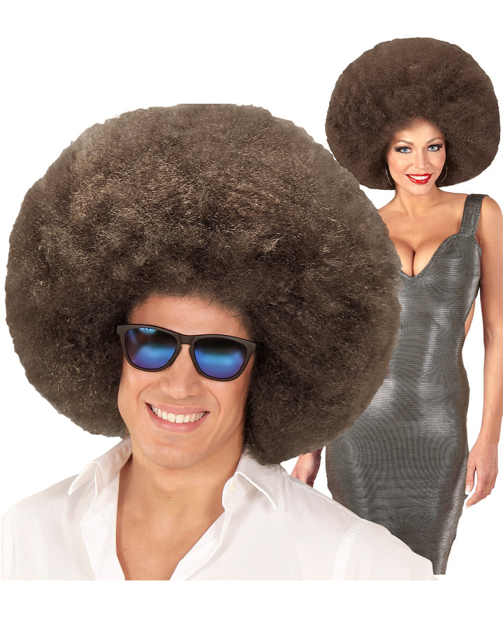 Horror-Shop Riesige Afro Perücke Weiß – Karneval, Mottoparty, One Size