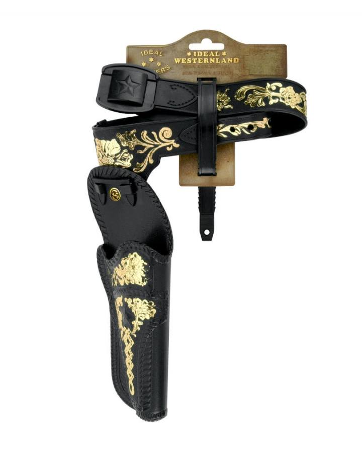 Black revolver belt 78 cm Colt Belt for Children