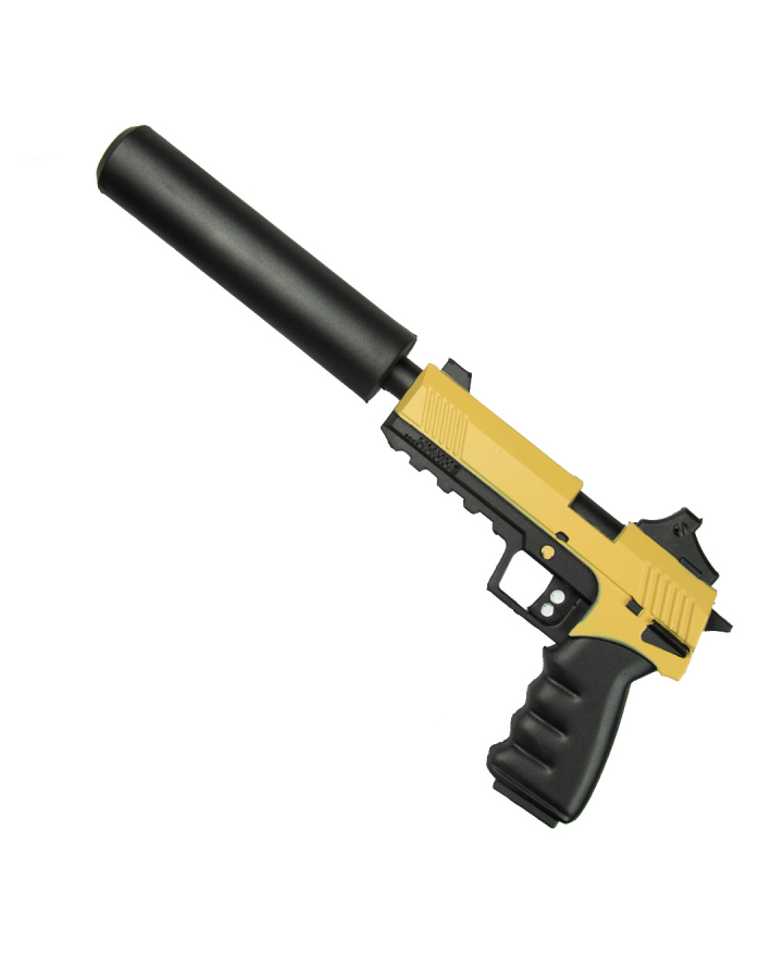 Glock With Silencer Foam Toy Gun