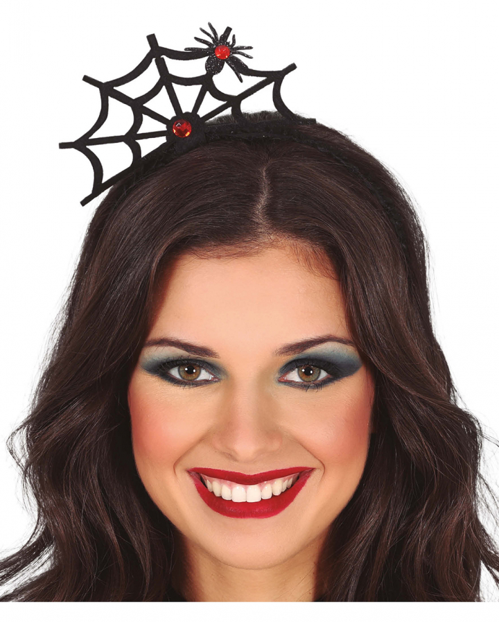 PartyDeco Kürbis-Stirnband Halloween - Orange-Schwarz Plüsch-Kürbis - Kopfschmuck Für Karneval & Herbstfeste