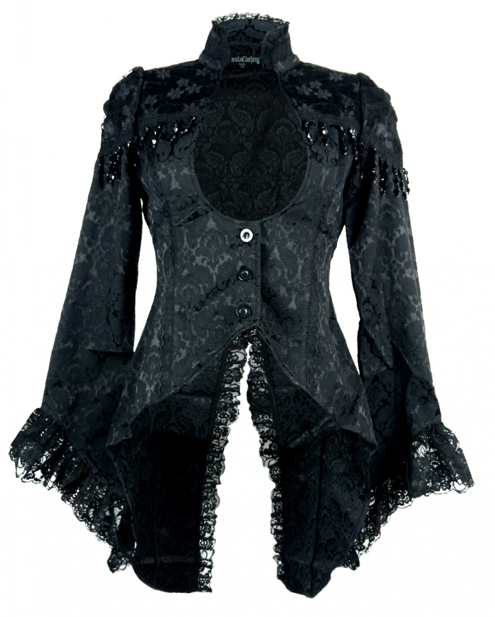 Brocade Tailcoat For Women Buy Gothic Fashion | Horror-Shop.com