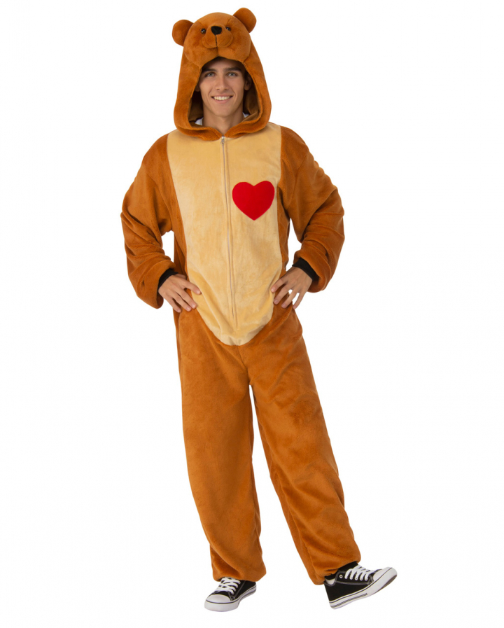 Teddy Bear With Heart Costume Unisex for Mardi Gras