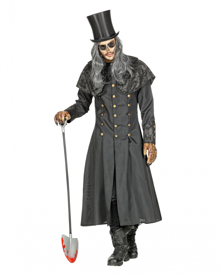 Gravedigger Costume Coat With Collar For Men 💀 | Horror-Shop.com