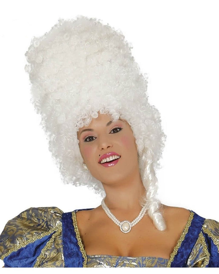 Weiße Barock-Perücke – Rokoko-Look Für Karneval, Kostümparty & Verkleidung