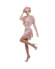 20`s Pink Flapper Charleston Kostüm 