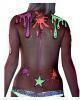 80er Jahre Body Art Glitzer Tattoo 