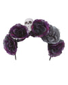 Hotop Dia De Los Muertos Haarreif – Mit Totenkopf & Blumen, Set Mit 4 Stück Für Party & Halloween