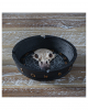 Gothic Aschenbecher mit Rabenschädel 
