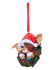 Gremlins Gizmo With Wreath As A Christmas Bauble 10cm 