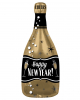 Happy New Year Champagner Folienballon 