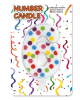 Confetti Number Candle No. 6 (6,5cm) 