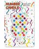 Confetti Number Candle No. 8 (6,5cm) 