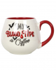 "My Blood Type Is Coffee" Coffee Mug 