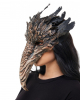 Plague Doctor Halloween Beak Mask With Feathers 
