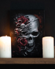 Roses Skull Canvas Picture 19x25 Cm 