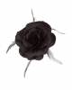 Black Rose With Hair Clip & Hair Tie 