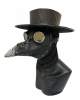 Black Steampunk Plague Doctor Mask 