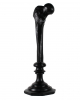 Schwarzer Oberschenkelknochen Kerzenhalter 34cm 