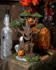 Spooky LED Ghost Tree With Pumpkin & Tombstone 22cm 