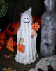 Cute Ghost With Trick Or Treat Basket 24cm 