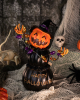 Happy Halloween Hexenkürbis Figur mit LED 20 cm 