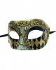 Venezianische Barock Augenmaske Gold-Schwarz 