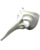 Venetian Mask With Long Nose White 