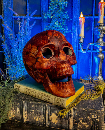 Horror-Shop Totenschädel Maske Deluxe – Mit Beweglichem Kiefer, Aus Latex, Handbemalt, Für Halloween & Partys