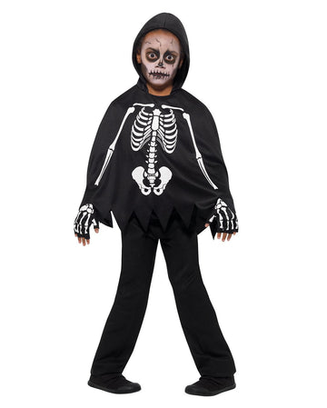 Amscan Nachhaltiges Skelett-Kostüm Für Mädchen (6–8 Jahre) – Halloween-Overall Mit Maske