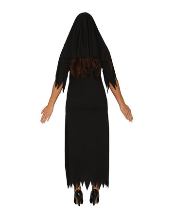 Smiffy's Gothic Nonne Kostüm – Mit Kleid & Kopfstück, Größe L (40-42)