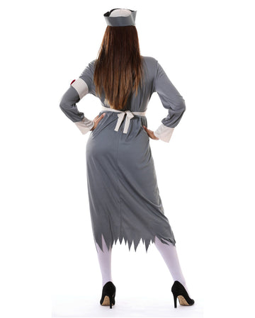 Kimokawaii Zombie-Krankenschwester-Kostüm – Gr. 7-9 Jahre, Inkl. Kleid & Haarreif