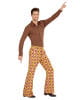 Groovy 70s Men's Flared Pants Discs 