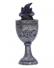 Coven Cup Hexenkatze mit Silber Kelch 15,7cm 