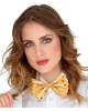 Golden Bow Tie Made Of Sequins 