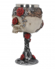 Gothic Skull Cup With Roses 