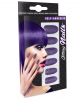 Gothic Purple Glitter Fingernails 12 Pcs. 