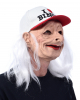 I Love Bingo Grandma Mask With Cap And Hair 