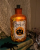 Jack O'Lanterns Mercury Glass Decorative Bottle With LED 18 Cm 