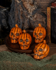 Mini Pumpkin Skulls Set Of 4 